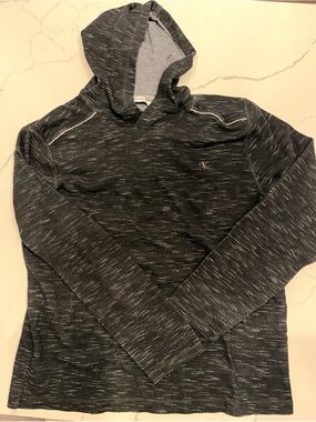 Calvin Klein Black and White Marled Pullover